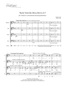 Virtual Choir Package: Kyrie from the Missa Brevis in F by Antonio Lotti