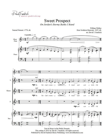 Sweet Prospect (On Jordan's Stormy Banks): SSA anthem